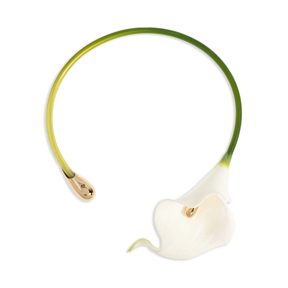 Cult Gaia Calla Lily Choker Necklace