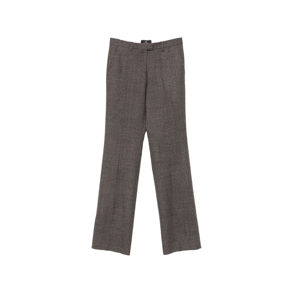Etro Check Straight-leg Trousers
