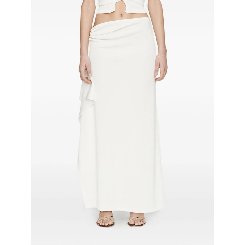 Christopher Esber Crystal Pendant Cascade Asymmetric Skirt