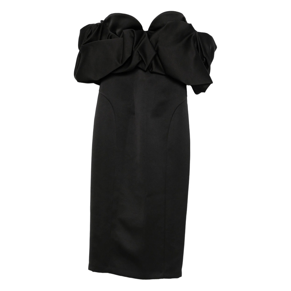 Elisabetta Franchi Off-shoulder Ruffled Midi Dress