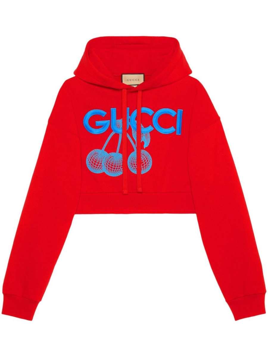 logo-embroidered hoodie