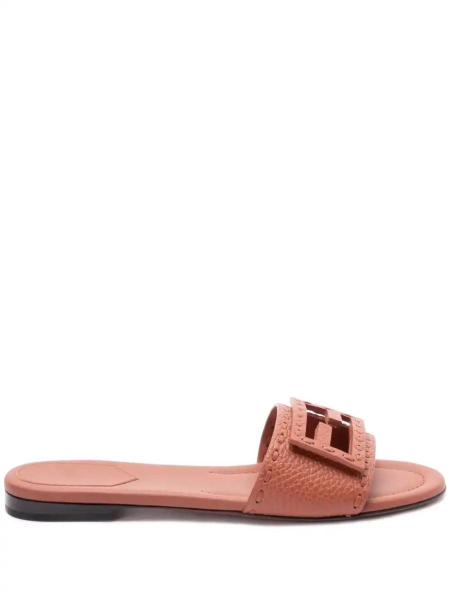 logo-buckle slides