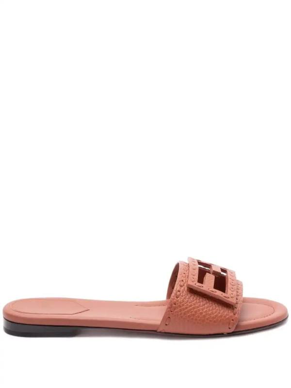 logo-buckle slides