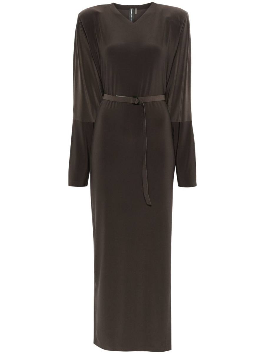 dolman side-slit gown