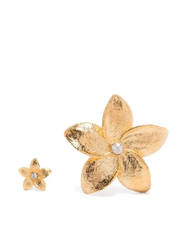 flower-shaped earrings