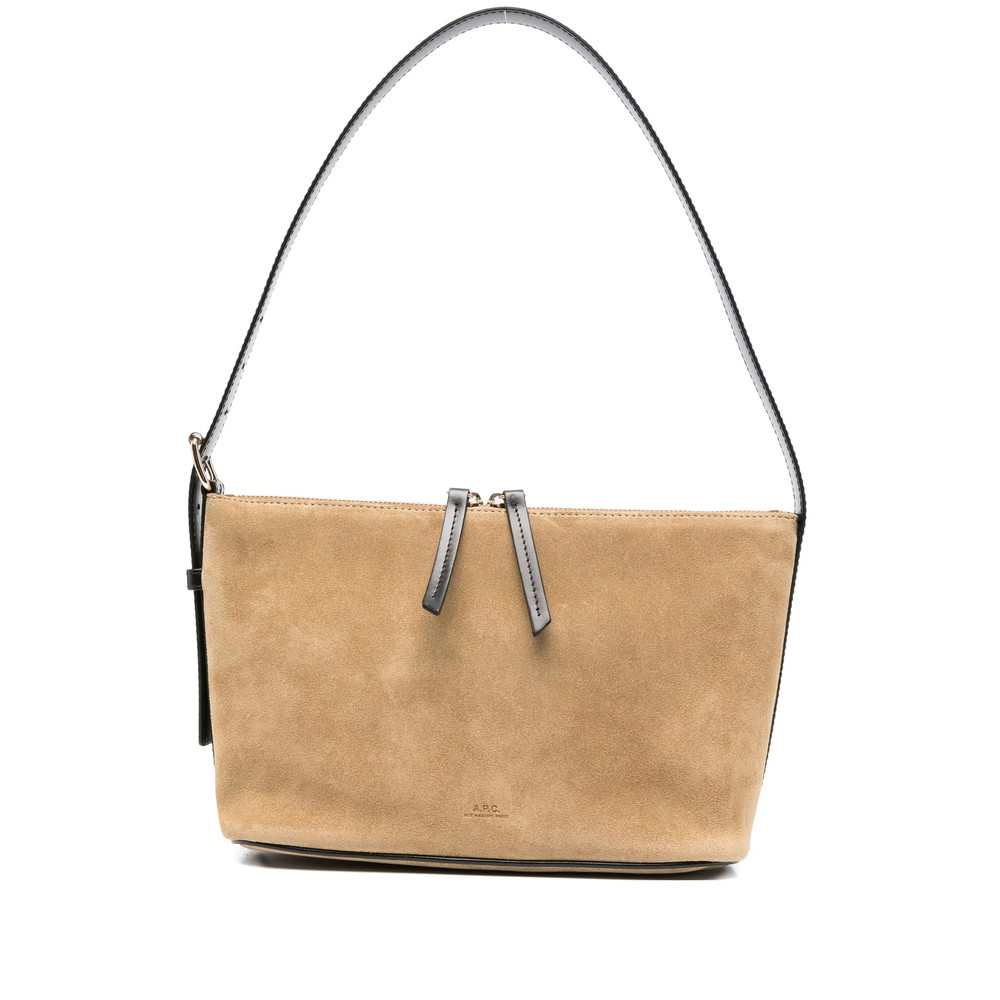 A. p.c. Suede Zip-fastening Shoulder Bag
