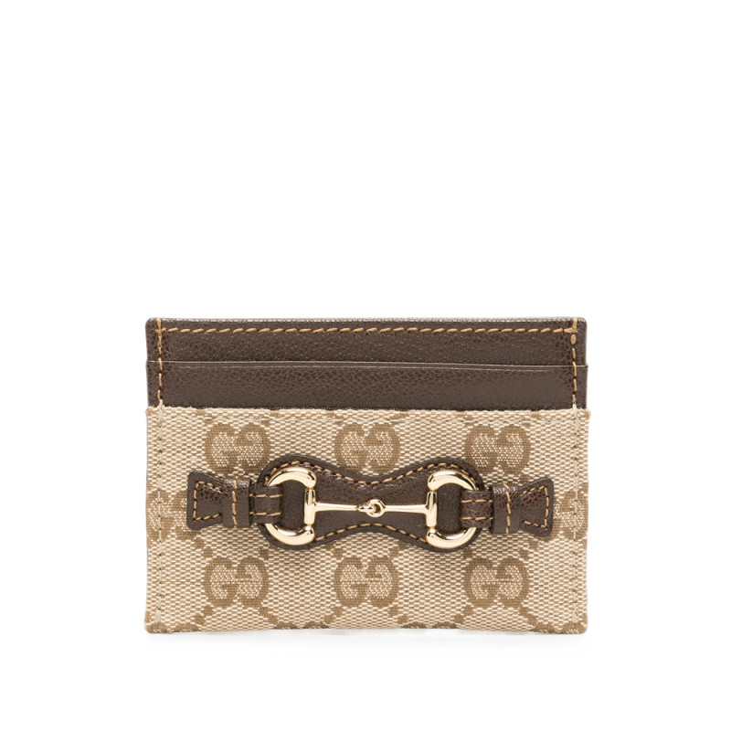 Gucci Horsebit GG Supreme Card Holder