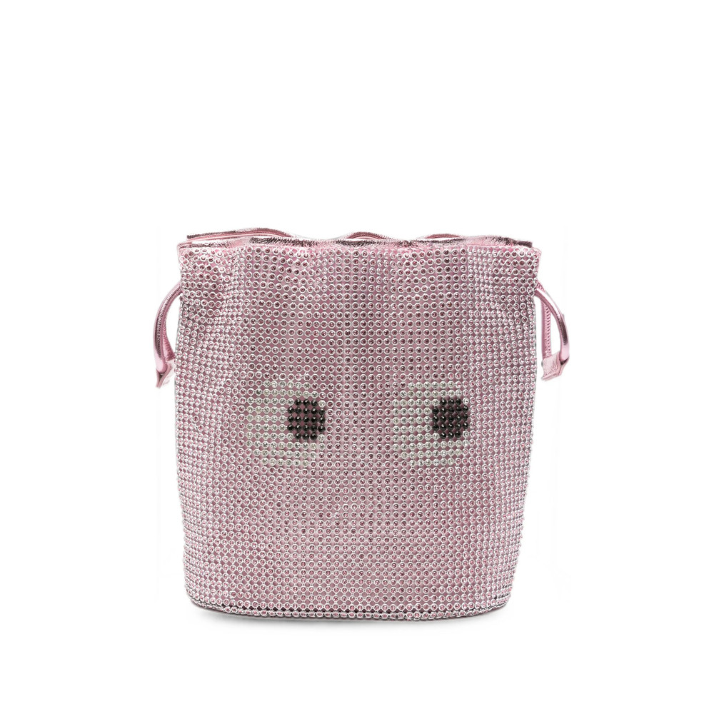 Anya Hindmarch Crystal-embellished Drawstring Clutch Bag