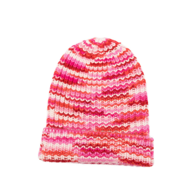 Hurray Striped Cashmere Beanie Hat