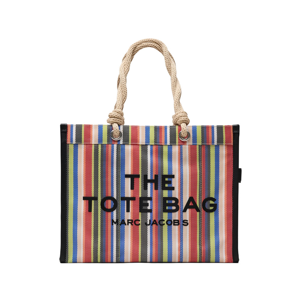 Marc Jacobs The Large Stripe Mesh Rope Tote Bag