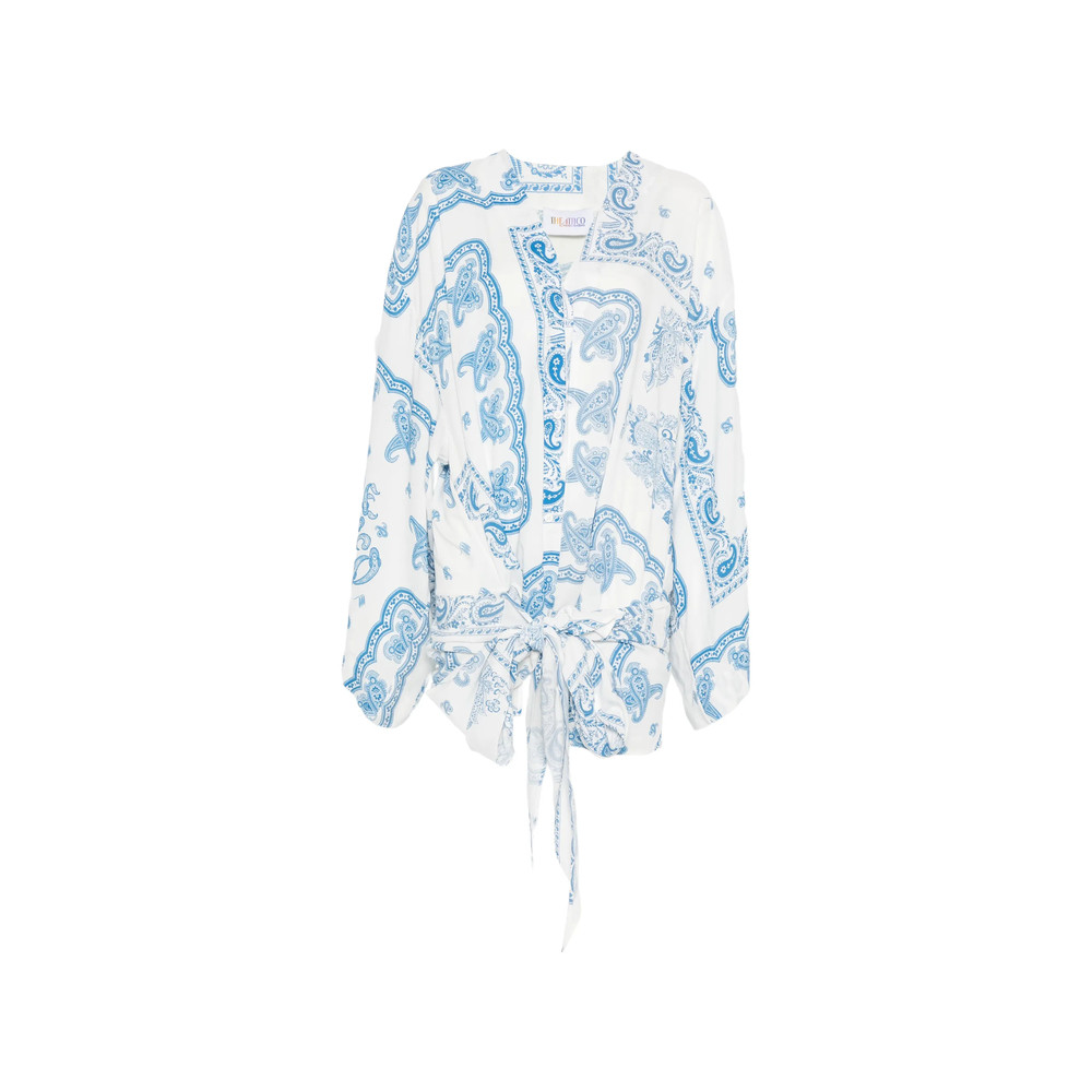 The Attico Paisley Asymmetric Dress