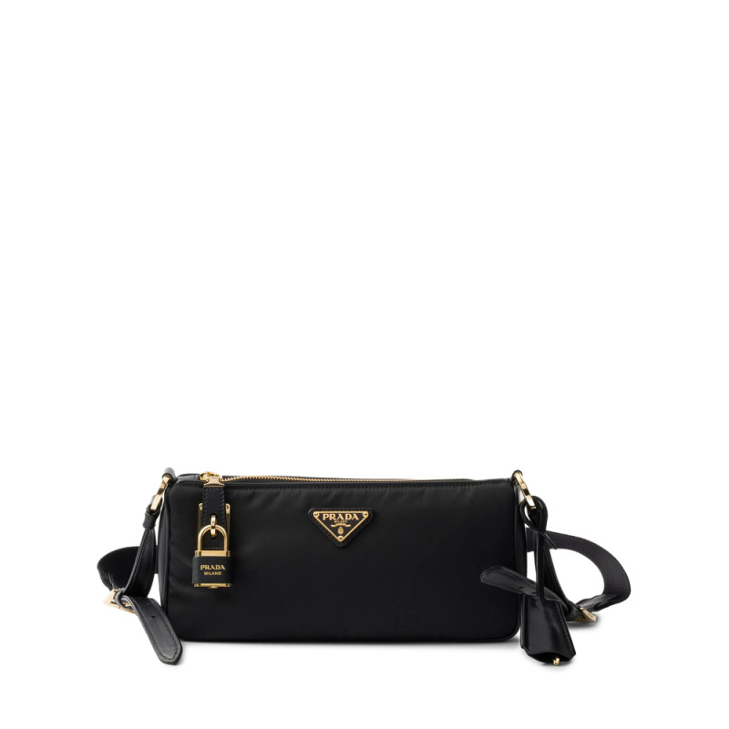 Prada Small Leather-trim Shoulder Bag