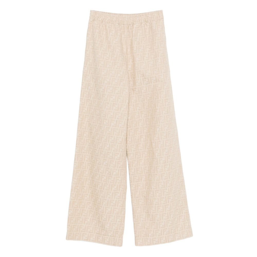 Fendi FF-jacquard Elasticated-waist Trousers