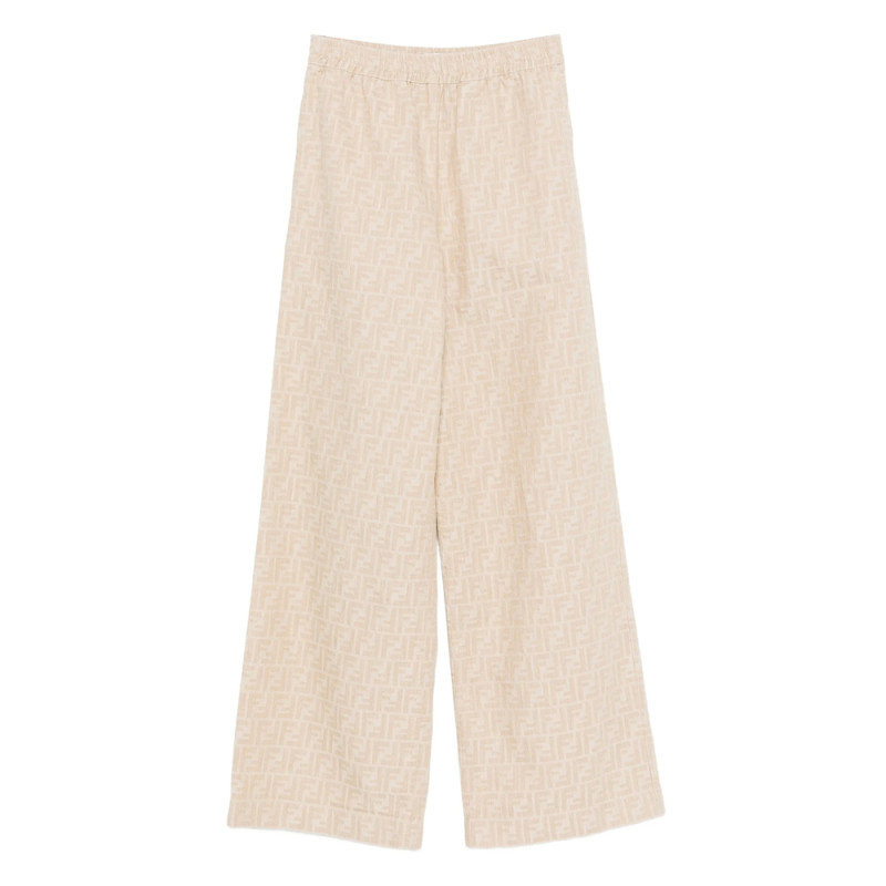 Fendi FF-jacquard Elasticated-waist Trousers