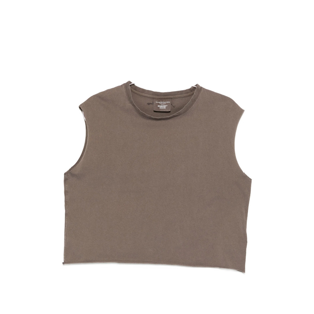 Majestic Filatures Logo-embroidered Sleeveless T-shirt