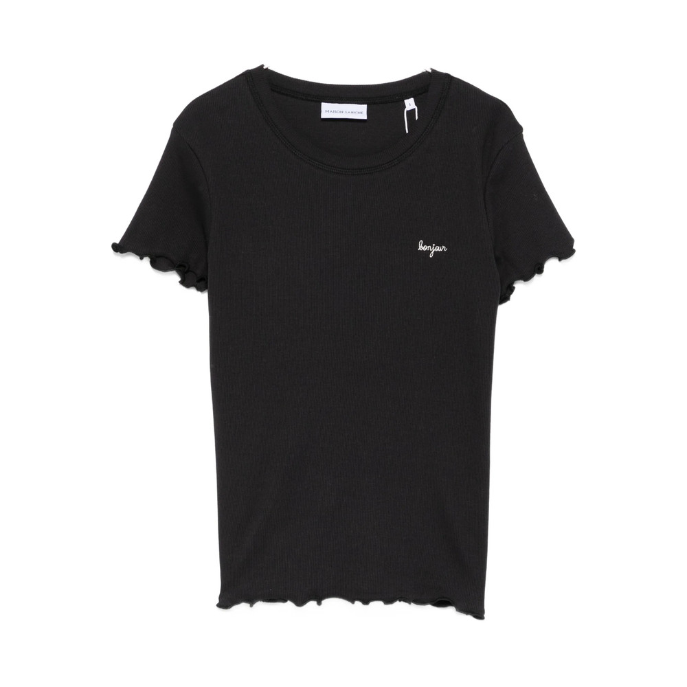 Maison Labiche Ruffled-hem T-shirt