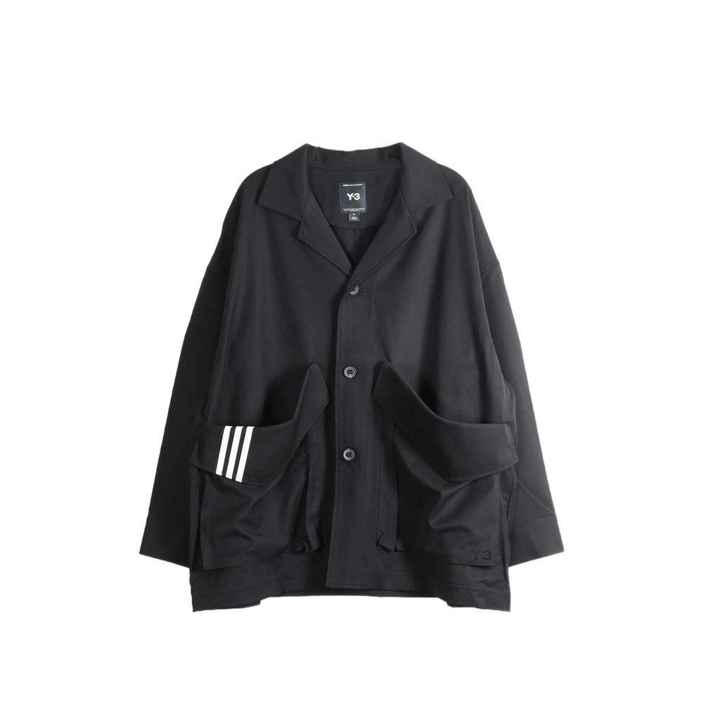 Y-3 Chore Oversized Logo-patch Coat