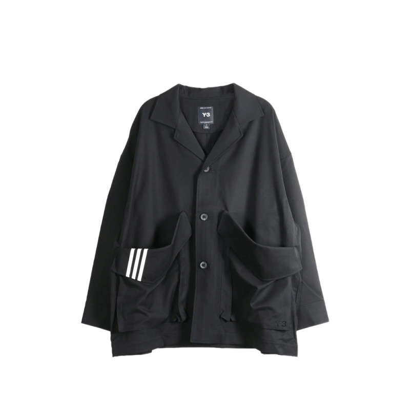Y-3 Chore Oversized Logo-patch Coat