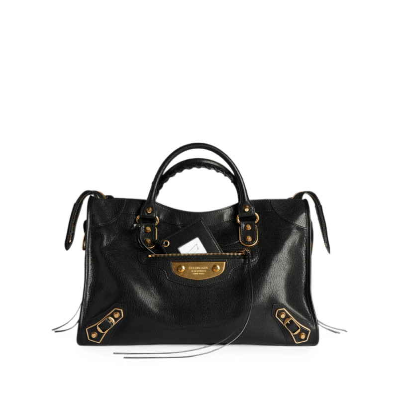 Balenciaga Le City Uptown Stud-embellished Leather Tote Bag