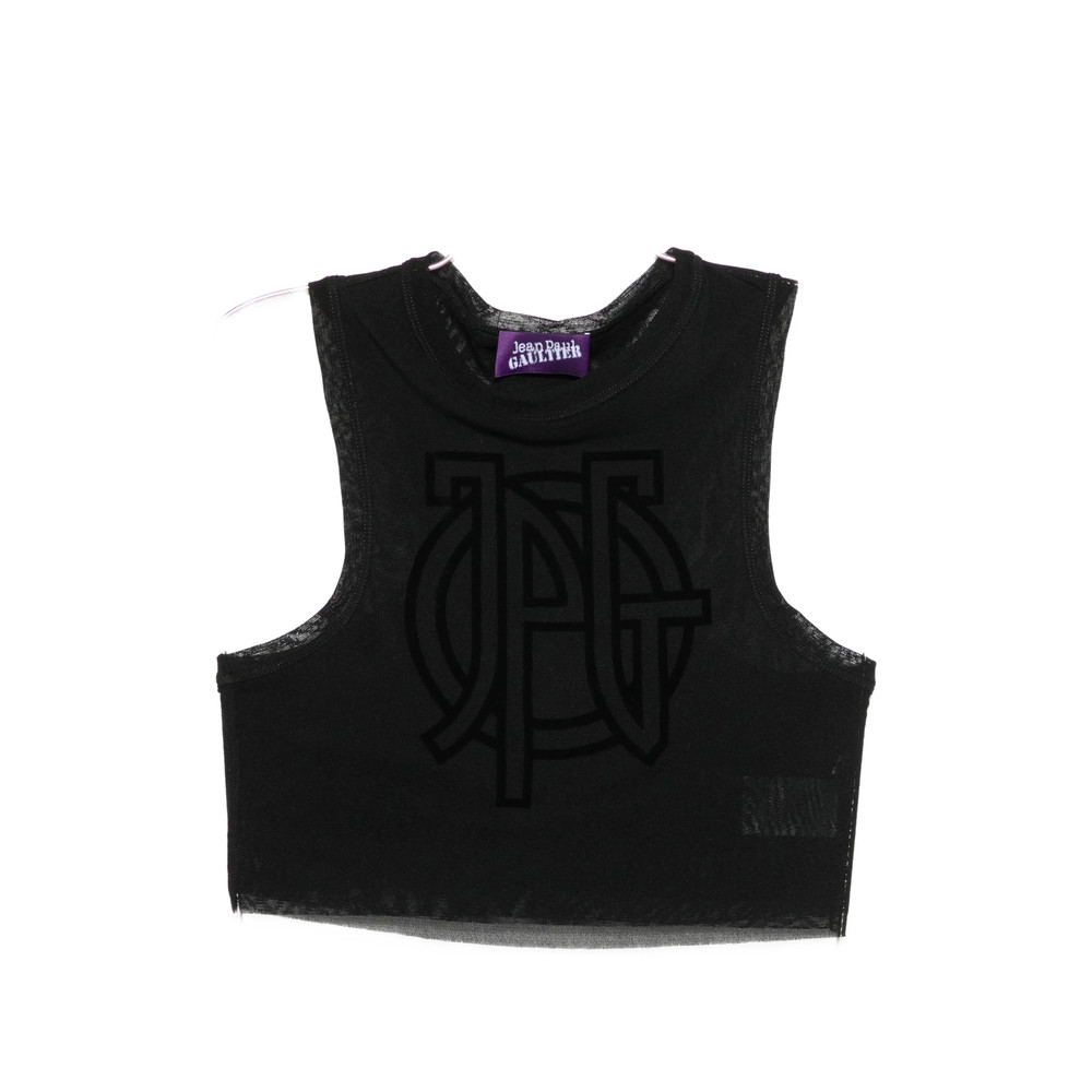 Jean Paul Gaultier Logo-detail Cropped Top