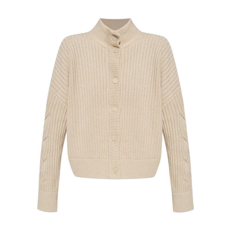 Max Mara Cable-knit Ribbed Cardigan
