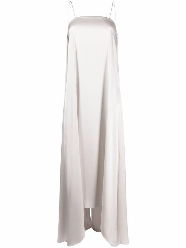 sleeveless flared dress