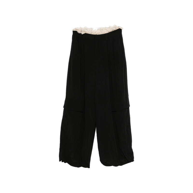 Sea Lace-trimmed Trousers