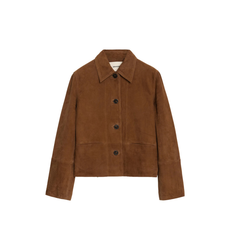 Zadig & Voltaire Lessa Suede Leather Jacket