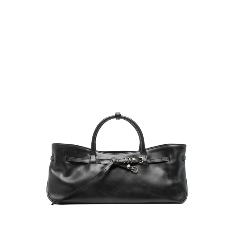 Margesherwood Large Grandma Used Leather Buckle-fastening Tote Bag
