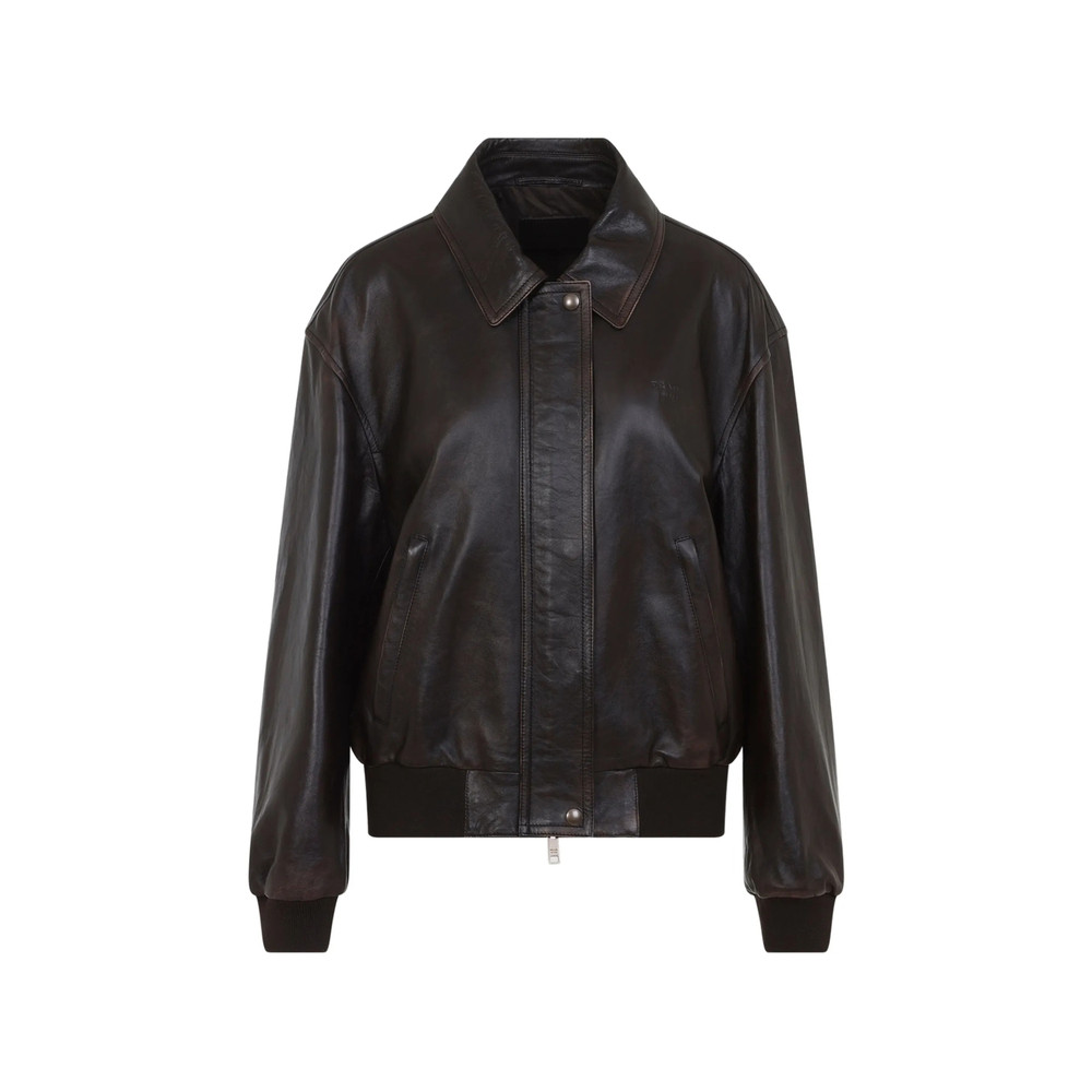 Prada Leather Bomber Jacket