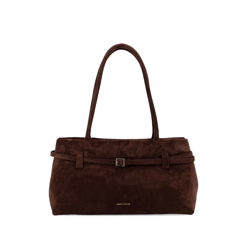 Manu Atelier Le Cambon East West Suede Bag