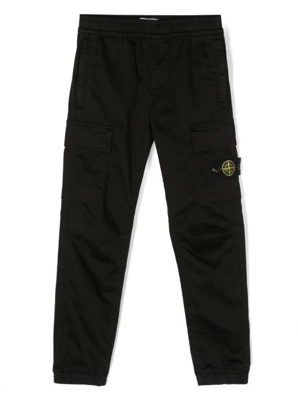 tapered-leg cargo track pants