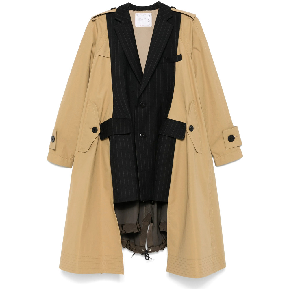 Sacai Panel-detailed Trench Coat