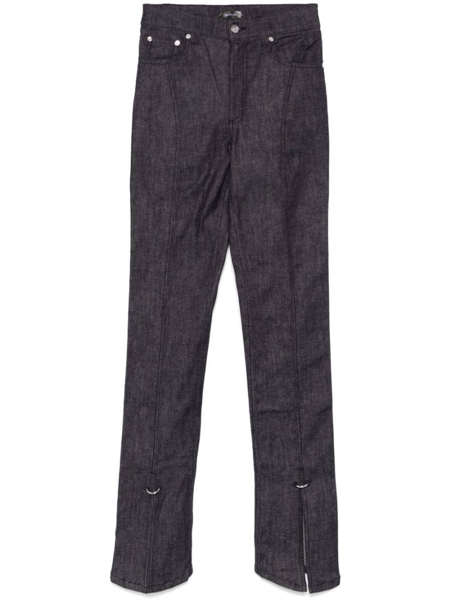 piercing-detail jeans