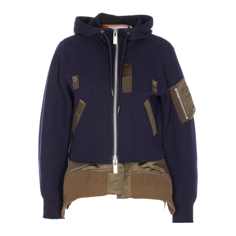 Sacai Zip-up Hoodie