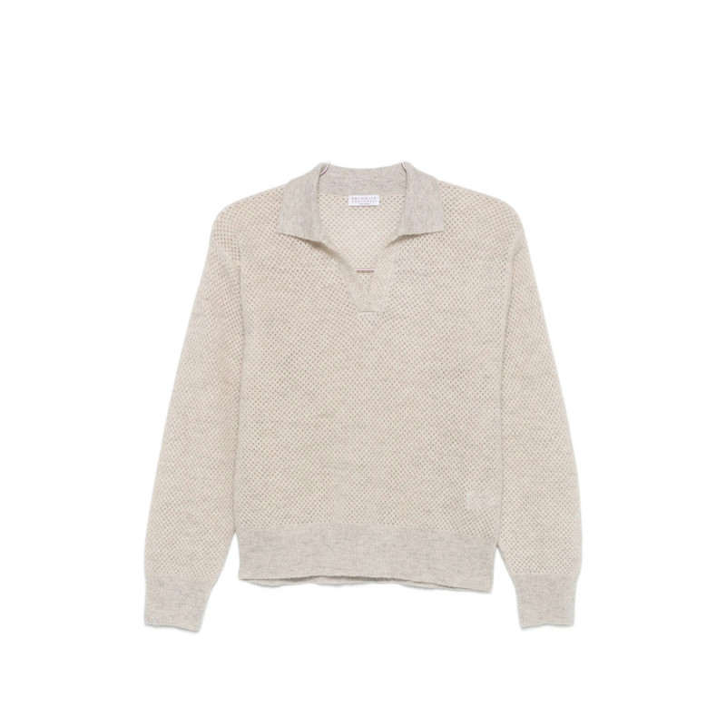 Brunello Cucinelli Perforated-knit Sweater