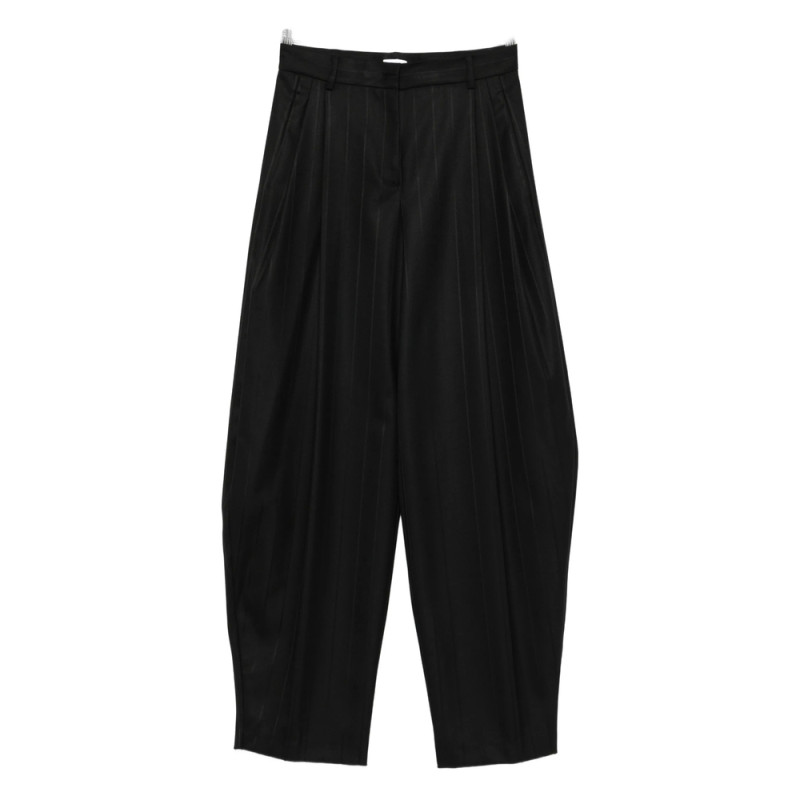 The Andamane Pleated Pinstripe Trousers