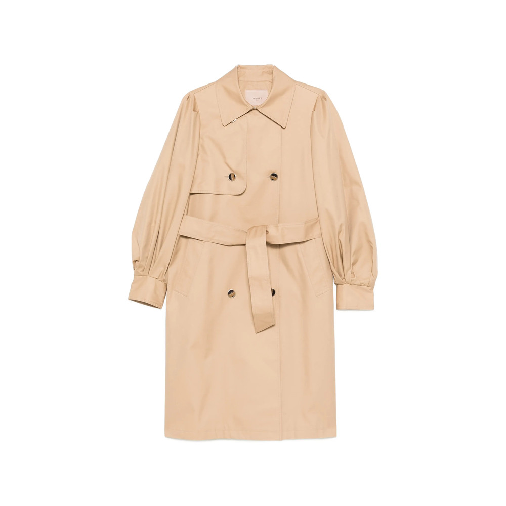 Twinset Double-breasted Belted Coat