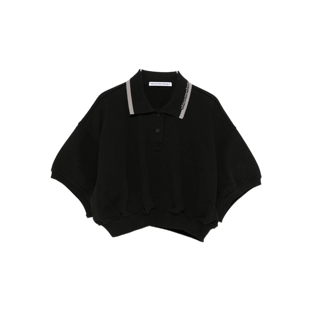 Alexander Wang Cropped Polo Top