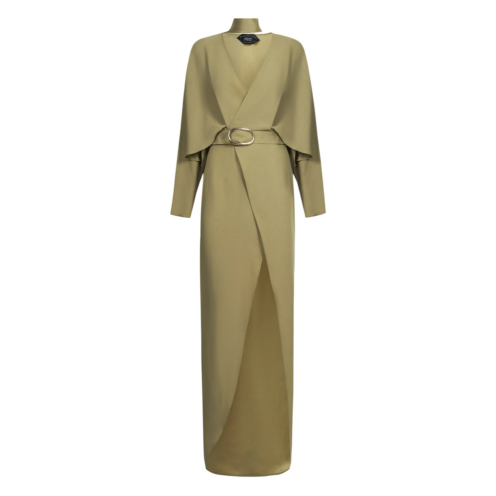 Taller Marmo Dunaway V-neck Belted Dress