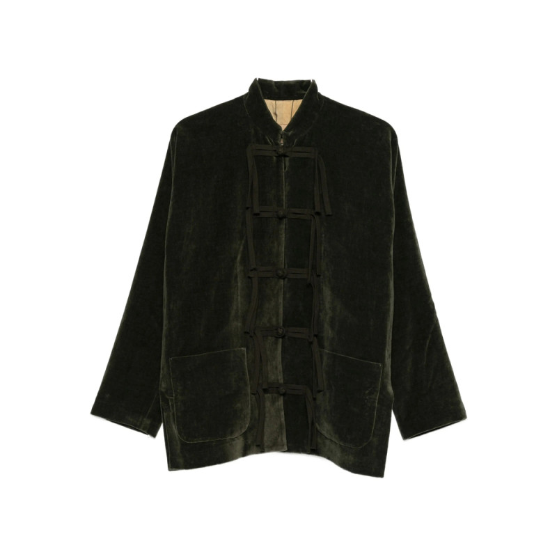 Uma Wang Knotted Velvet Jacket