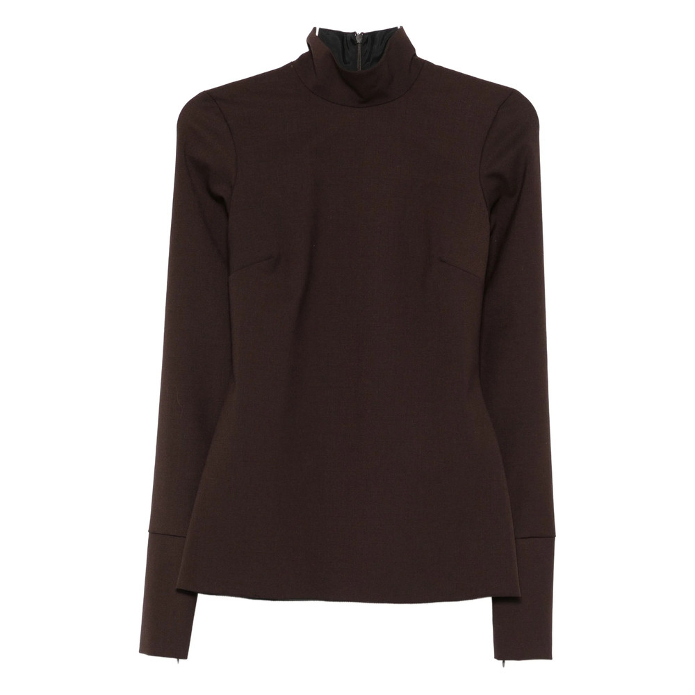 Thelatest High-neck Long-sleeve Blouse