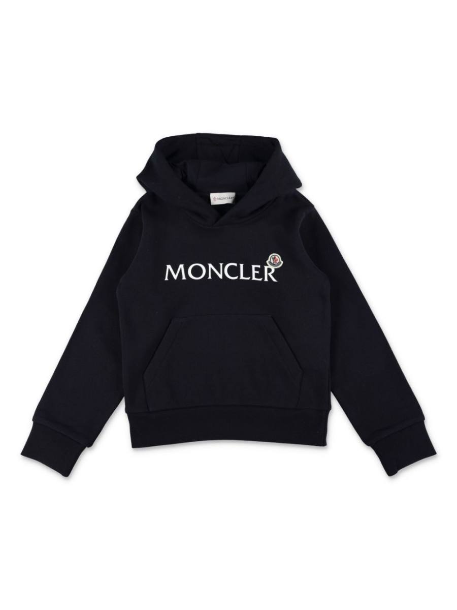 logo-patch cotton hoodie