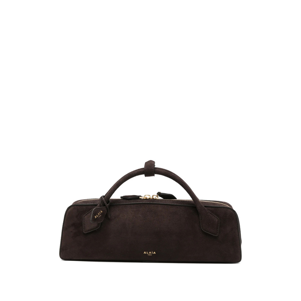 Alaïa Le Teckel Suede Top-handle Tote Bag