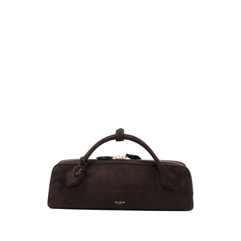 Alaïa Le Teckel Suede Top-handle Tote Bag