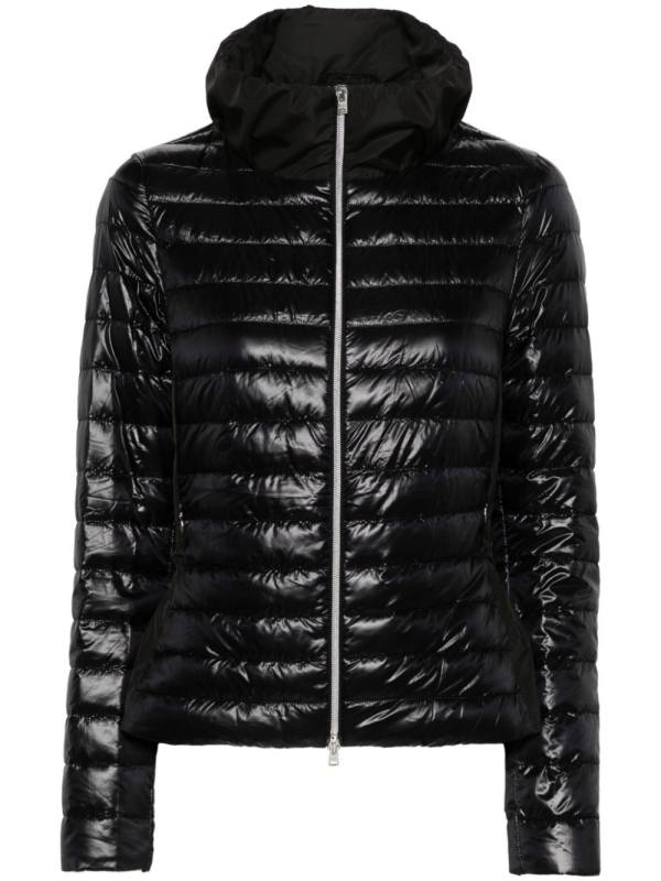 gusset-detail quilted jacket