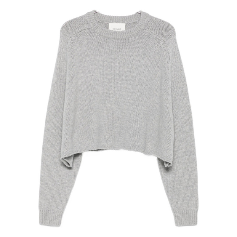 Lisa Yang Cropped Round-neck Jumper
