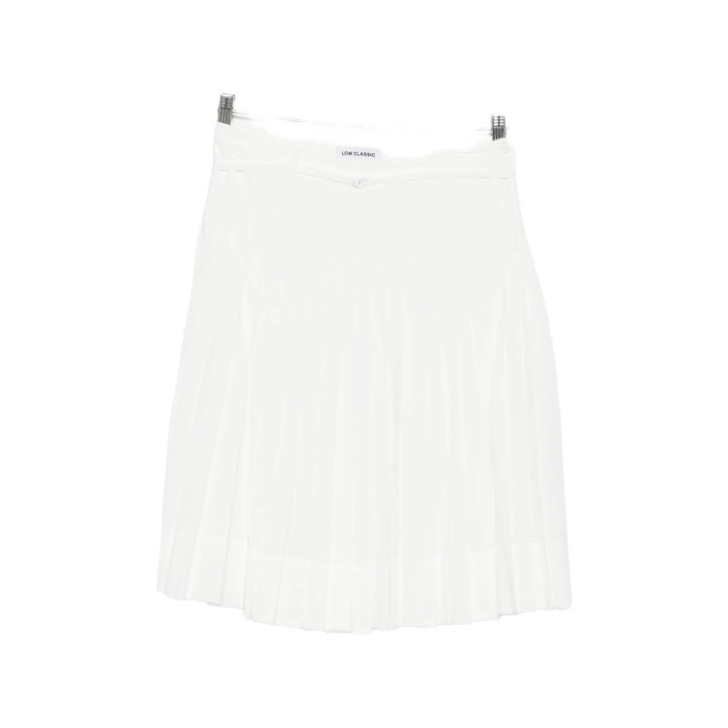 Low Classic Pleated Midi Skirt
