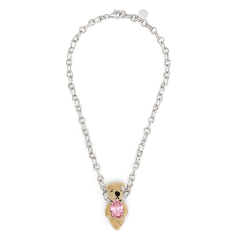 Yvmin Furry Bear Necklace