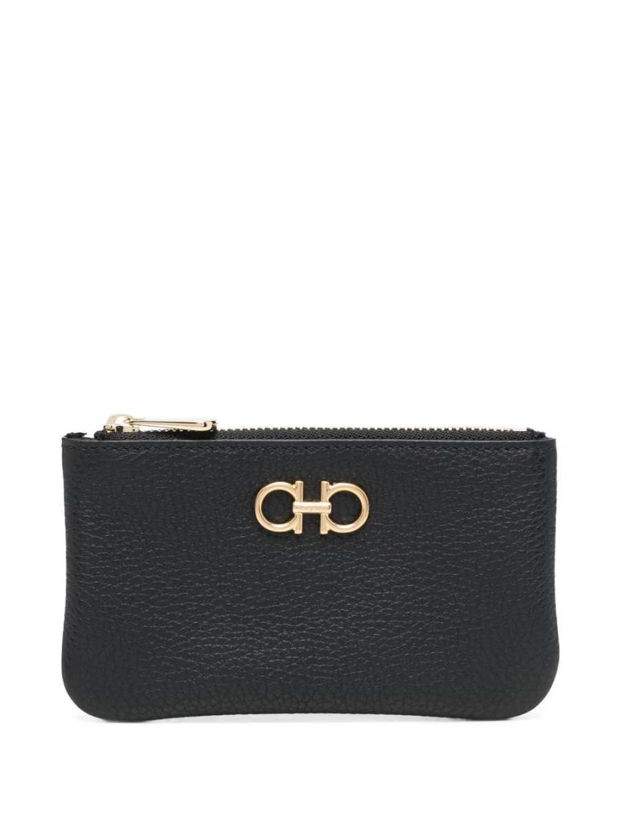 Gancini logo-plaque detail wallet